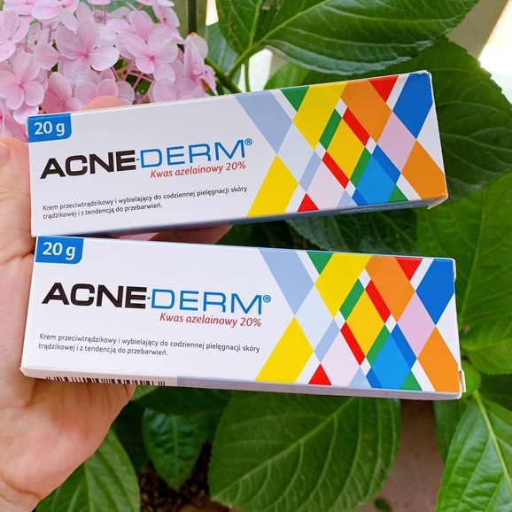 KEM GIẢM MỤN HIỆU QUẢ VÀ LÀM TRẮNG DA ACNE DERM 20% AXIT AZELAIC 20G CHÍNH HÃNG - 12065