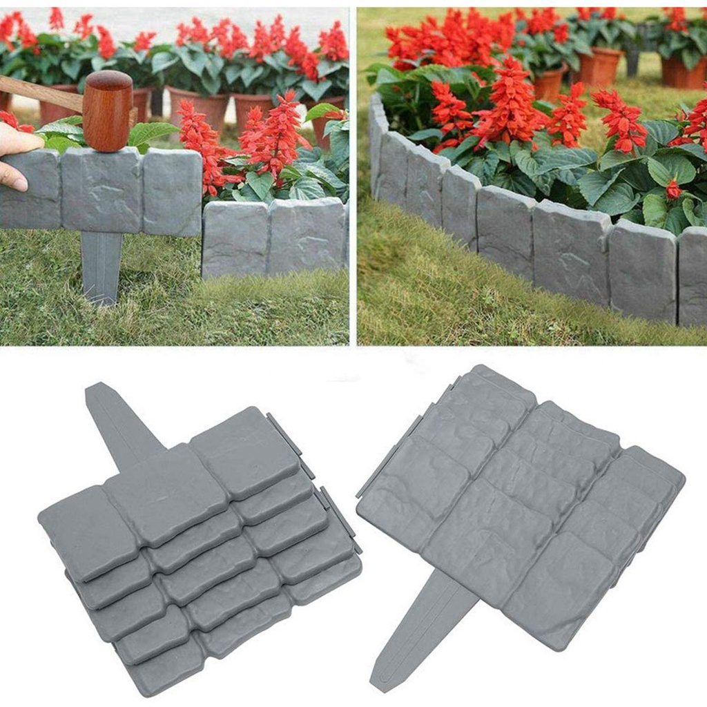 Malcom Cây Viền Hàng Rào Nhựa Màu Xám|Giường Hoa