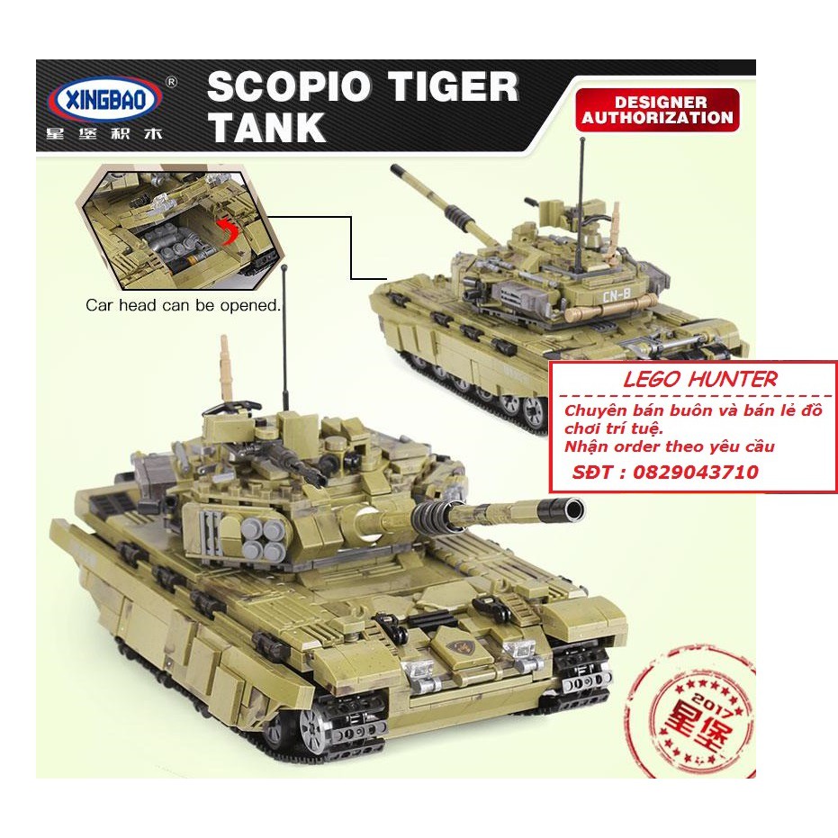 Bộ lắp ráp Lego XingBao XB - 06015 Xe Tank T-90