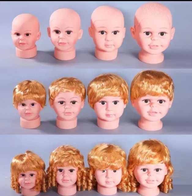 Manocanh treo tóc giả, nón cho bé, băng đô