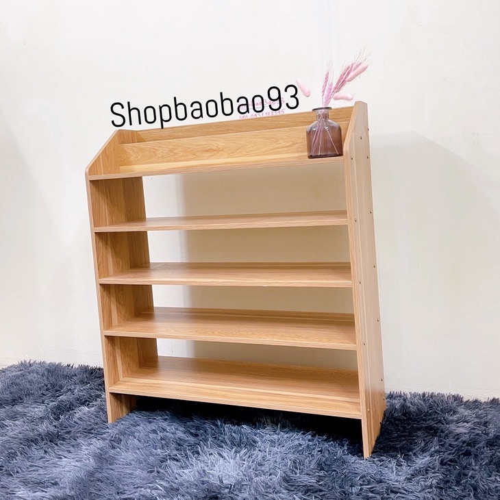 Kệ Giày Gỗ Tủ Giầy Gỗ 5 Tầng Kệ Đựng Giày Dép Chất Liệu MDF Hiện Đại T77