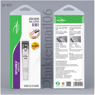 Bấm móng tay B901 Kềm Nghĩa thép không gỉ đầu bằng, cỡ lớn