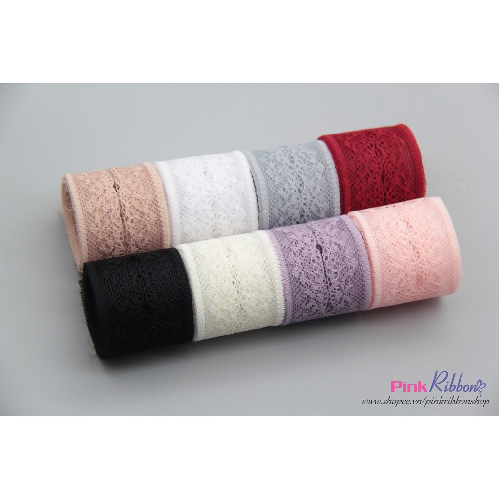 Ren lưới hoa nhiều màu cỡ 4cm