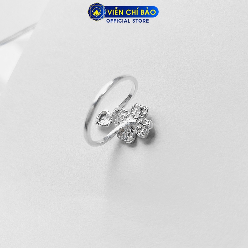Nhẫn bạc nữ Cỏ 4 lá chất liệu bạc 925 thời trang phụ kiện trang sức nữ Viễn Chí Bảo N400377x