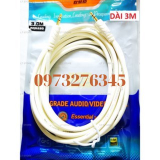 Dây kết nối loa 2 đầu 3,5 choseal dài 1,8m, 3m, 5m
