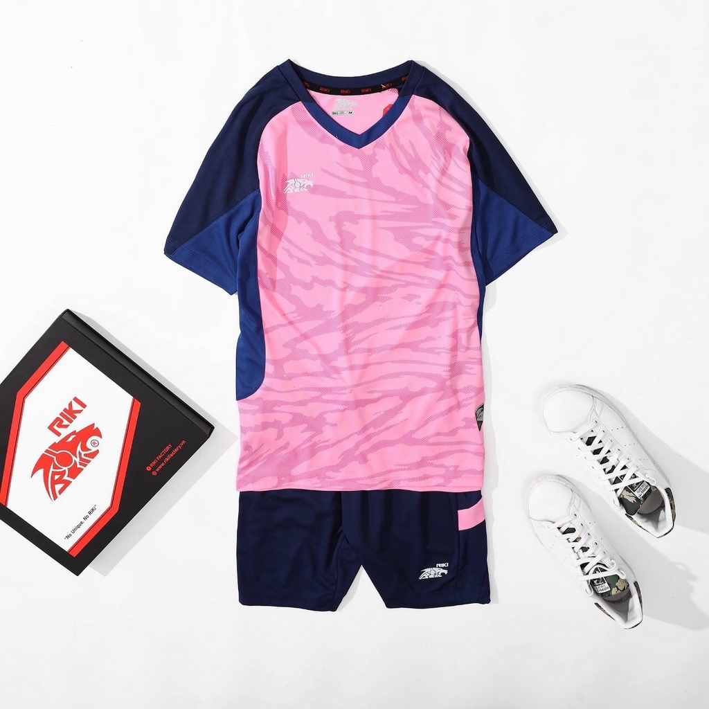 Bộ quần áo bóng đá không Logo Freedom thun mè mịn RIKI- 4 MÀU