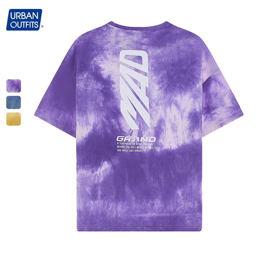 3 Màu ATO22 Áo Thun Tay Lỡ Nữ Nam Form Rộng URBAN OUTFITS Loang Màu In GRAND Cotton 4 Chiều Local Brand