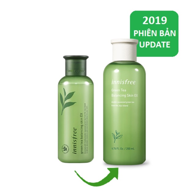 Nước hoa hồng Innisfree Green tea balancing skin EX