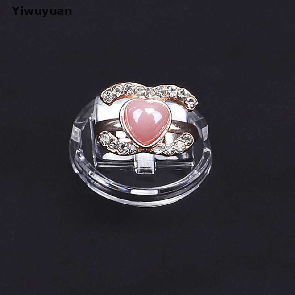 &lt; Yiwuyuan &gt; 10 Khay Trưng Bày Nhẫn Bằng Nhựa Trong Suốt