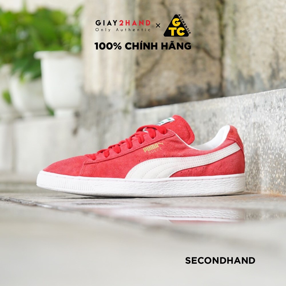 [2hand] Giày Thể Thao PUMA SUEDE CLASSIC &quot; TEAM REGAL RED &quot; 352634 05 GIÀY CŨ CHÍNH HÃNG