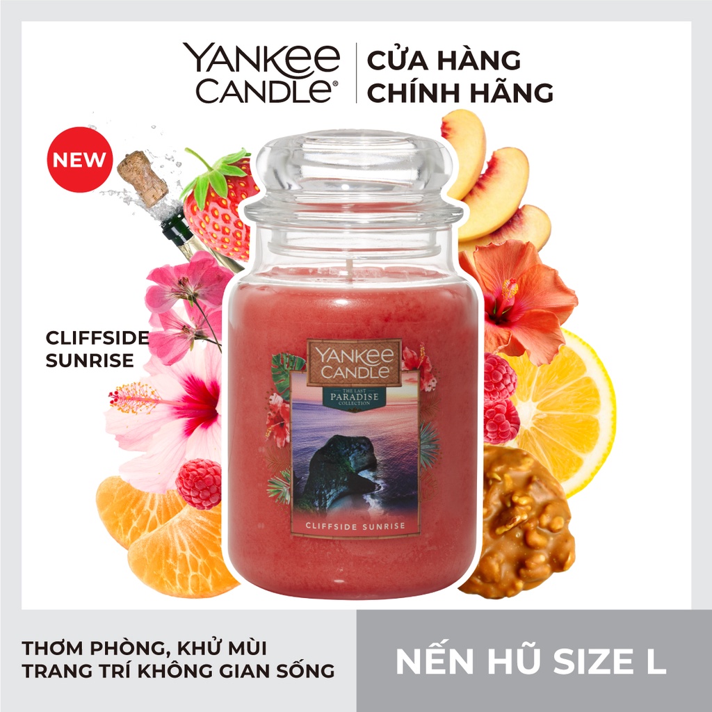 Nến hũ Yankee Candle size L - Cliffside Sunrise (623g)