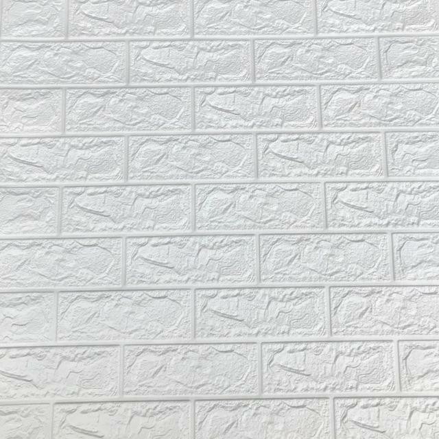 Siêu Rẻ_Tấm Xốp Dán Tường 3D Vân Gạch, Kích Thước 70x77cm, Hàng đẹp