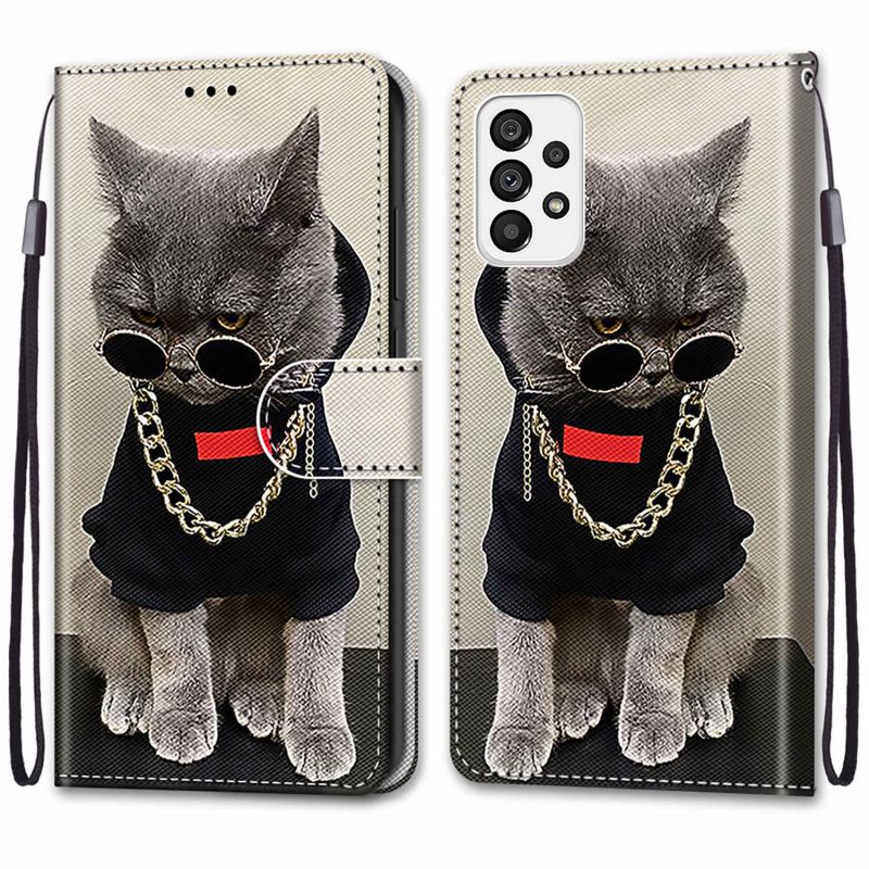 Vỏ Bao Da Điện Thoại Nắp Lật Từ Tính Có Ngăn Đựng Thẻ Cho Samsung Galaxy A73 5G A23 5G A53 5G A33 5G A13 5G A13 4G A12 A72 A52 A32 Ốp