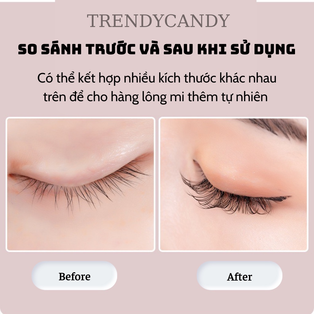 Mi giả chùm 9D cao  cấp tự nhiên TẶNG KEO