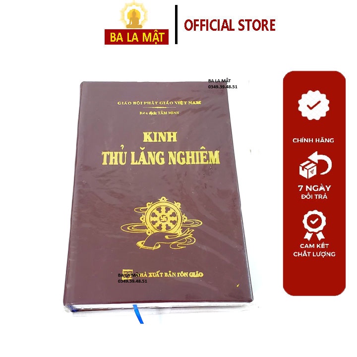 Sách - Kinh Thủ Lăng Nghiêm Trọn Bộ Bìa Da - Ba La Mật