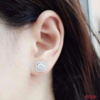 Bông tai bạc nữ vuông - bảo tín