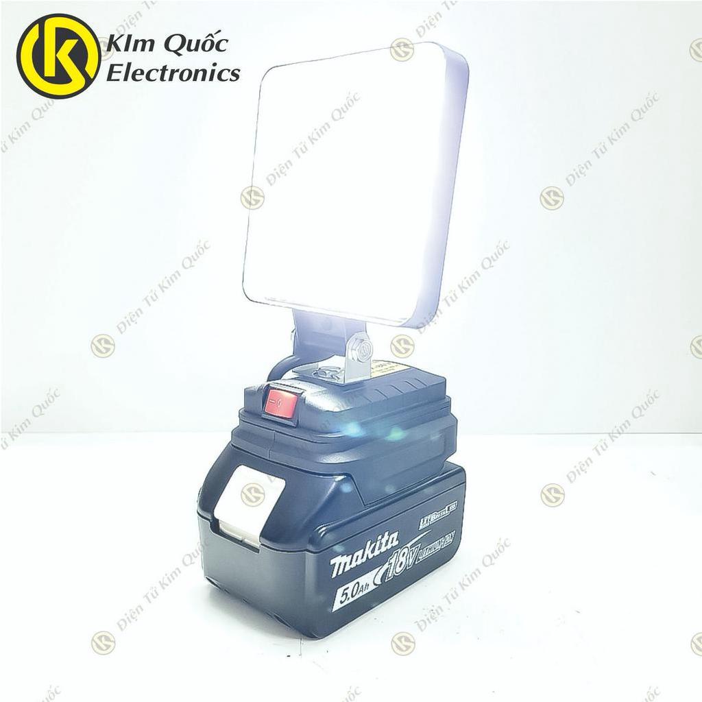 Đèn pin LED Makita Chân Phổ Thông, Điều Chỉnh Độ Sáng Bằng Núm Vặn, Đèn Pha LED Dùng Pin Makita 14.4-21V Bản mới 2023