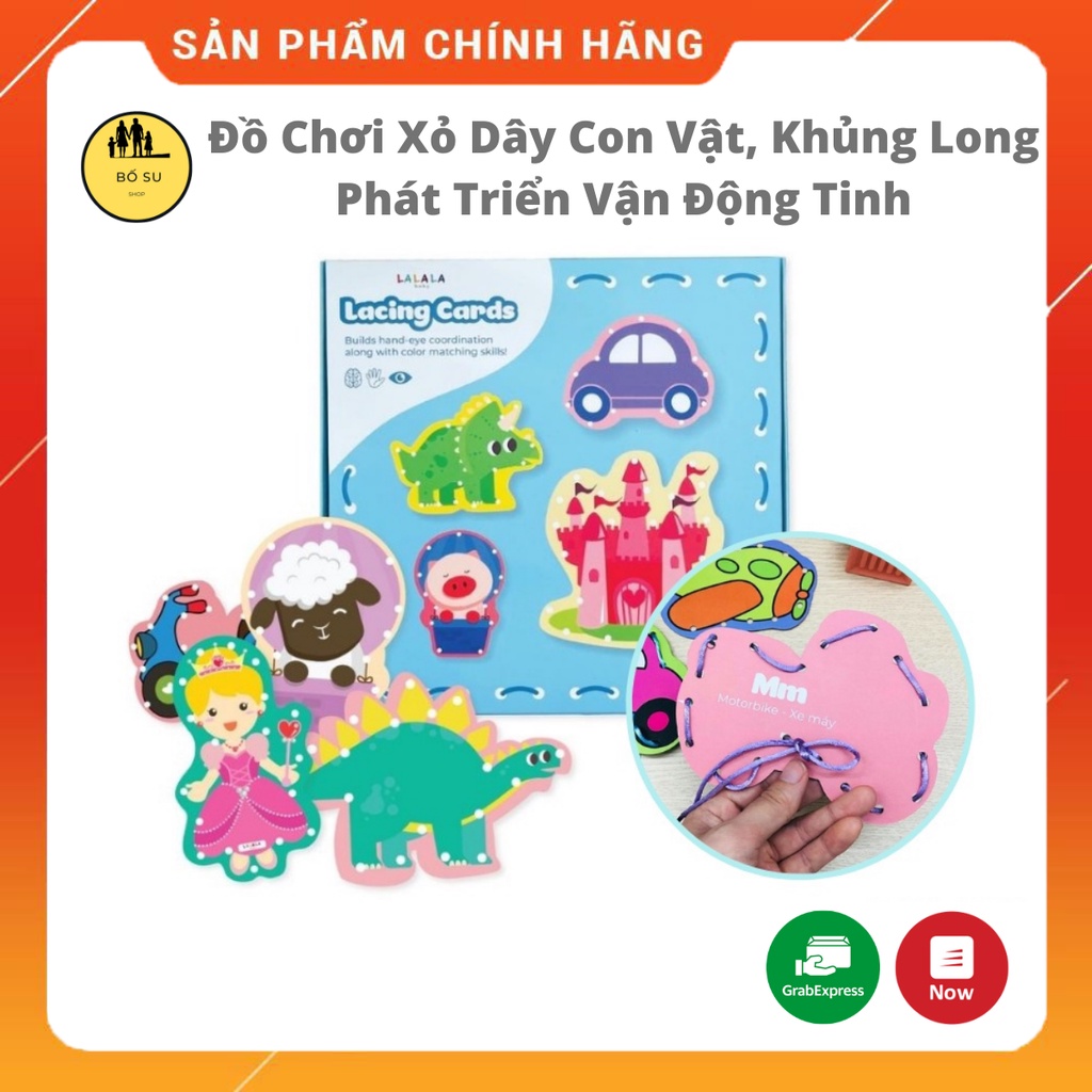 Đồ chơi thông minh cho bé 1 tuổi 2 tuổi 3 tuổi xỏ dây phát triển vận động tinh Shop Bố Su