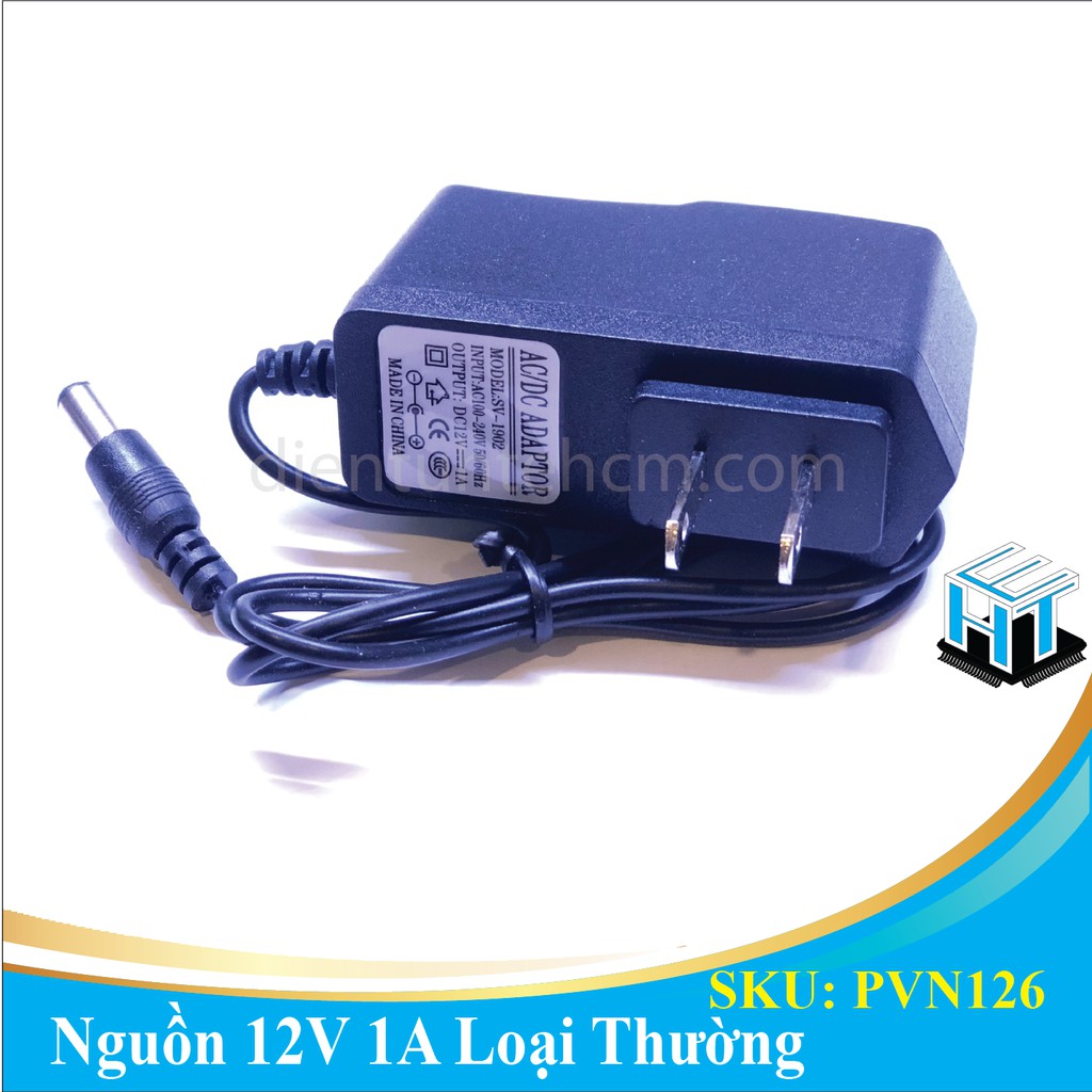 Nguồn 12V 1A TQ - 100-240V 50/60Hz