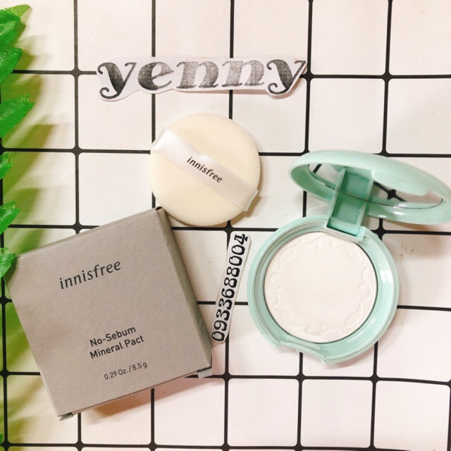 Phấn Nén Kiềm Dầu Innisfree No Sebum Mineral Pact 8.5g