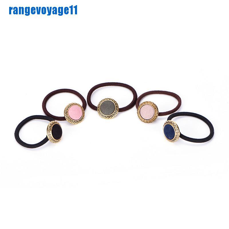 Dây Cột Tóc Co Giãn Phong Cách Vintage Cho Nữ