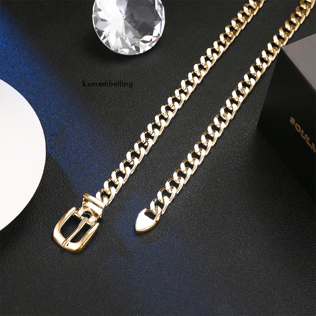 1 Thắt Lưng Dây Xích Kim Loại Có Thể Điều Chỉnh Cho Nữ