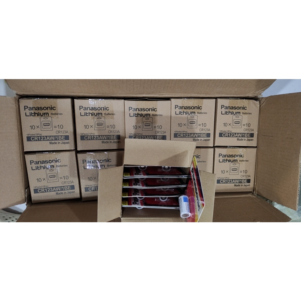 PIN CR123A PANASONIC  LITHIUM, PIN MÁY ẢNH CR123 PIN 3V