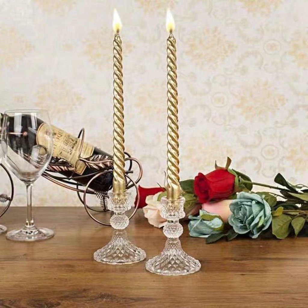 Giá Đỡ Đèn Cầy Bằng Thủy Tinh Kiểu Dáng Đơn Giản Sang Trọng