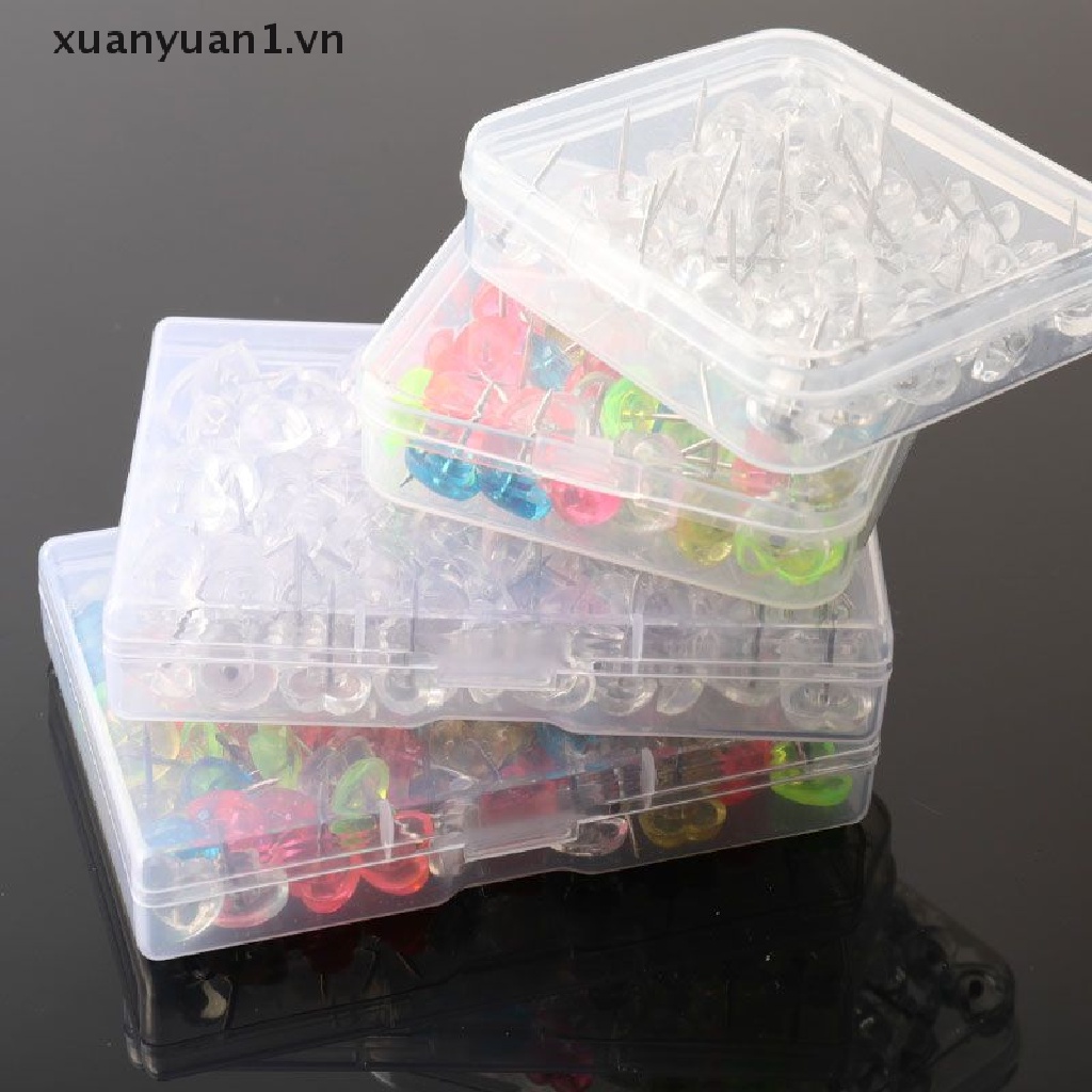 Set 50 / 100 Ghim Bấm Nhiều Màu Sắc Tiện Dụng