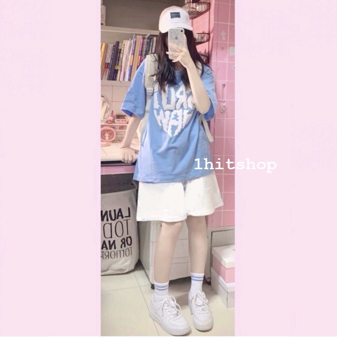 Quần SHORT TRẮNG TRƠN Ulzzang Unisex 1hitshop