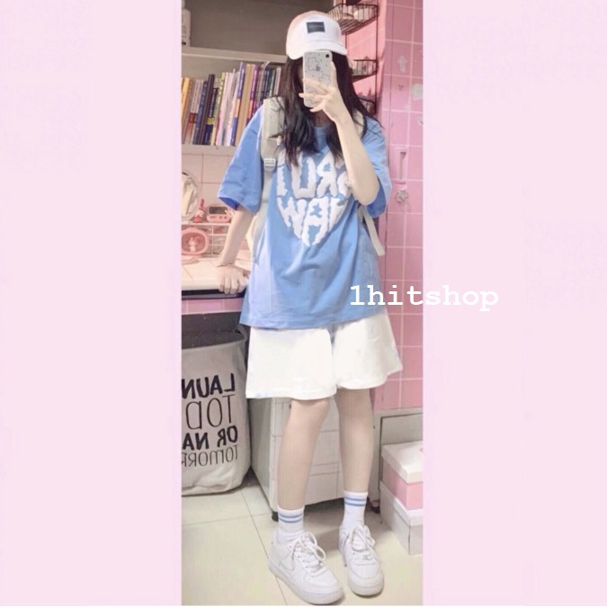 Quần SHORT TRẮNG TRƠN Ulzzang Unisex 1hitshop | BigBuy360 - bigbuy360.vn