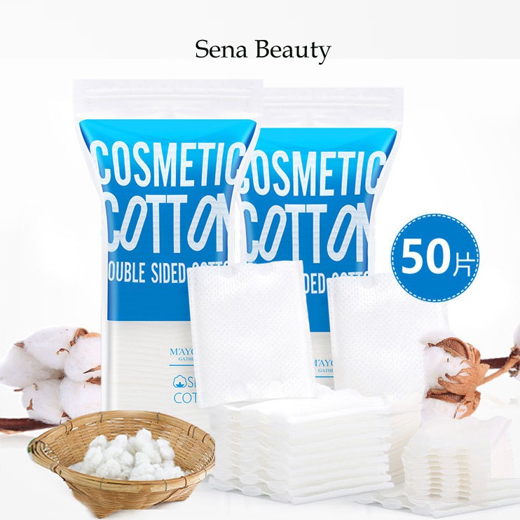 Một Gói 50 Miếng Bông Tẩy Trang Maycreate Hàng Nội Địa Trung