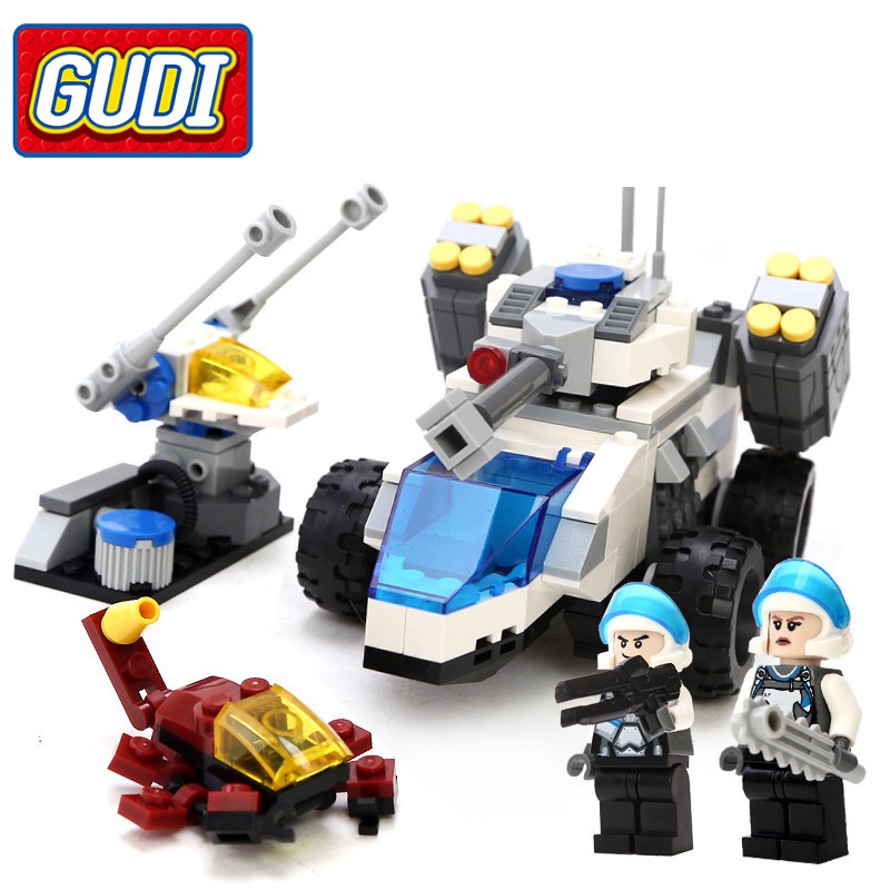 Bộ Đồ Chơi Lắp Ráp Xe Cảnh Sát Quân Đội Dành Cho Bé Trai