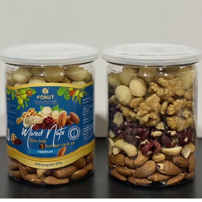 Mixed nuts 5 loại hạt dinh dưỡng - 250g