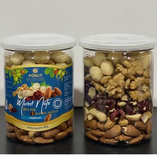 Mixed nuts 5 loại hạt dinh dưỡng - 250g