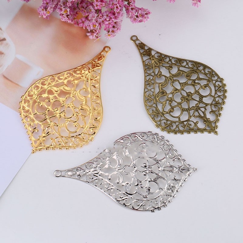 [Nguyên liệu làm trâm] 1 phiến họa tiết 81*49mm