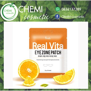 ( TÚI 30 MIẾNG )Mặt nạ mắt PRRETI Real Vita EYE ZONE Patch cấp ẩm chống thâm chống nhăn
