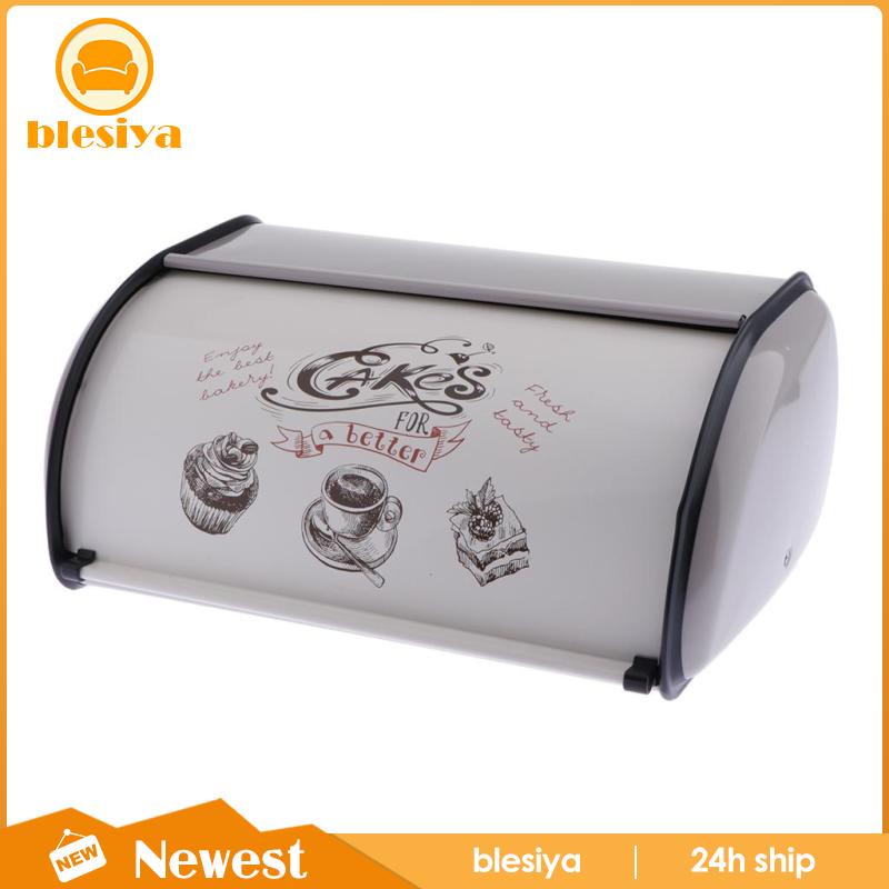 Hộp đựng bánh mì bằng sắt màu xám tiện dụng cho nhà bếp