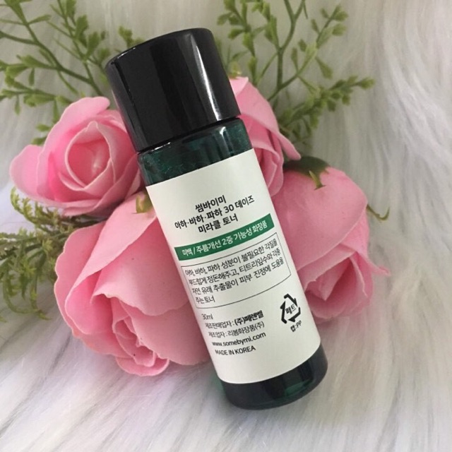 Nước Hoa Hồng Some By Mi AHA-BHA-PHA 30 Days Miracle Toner Minisize 6ml