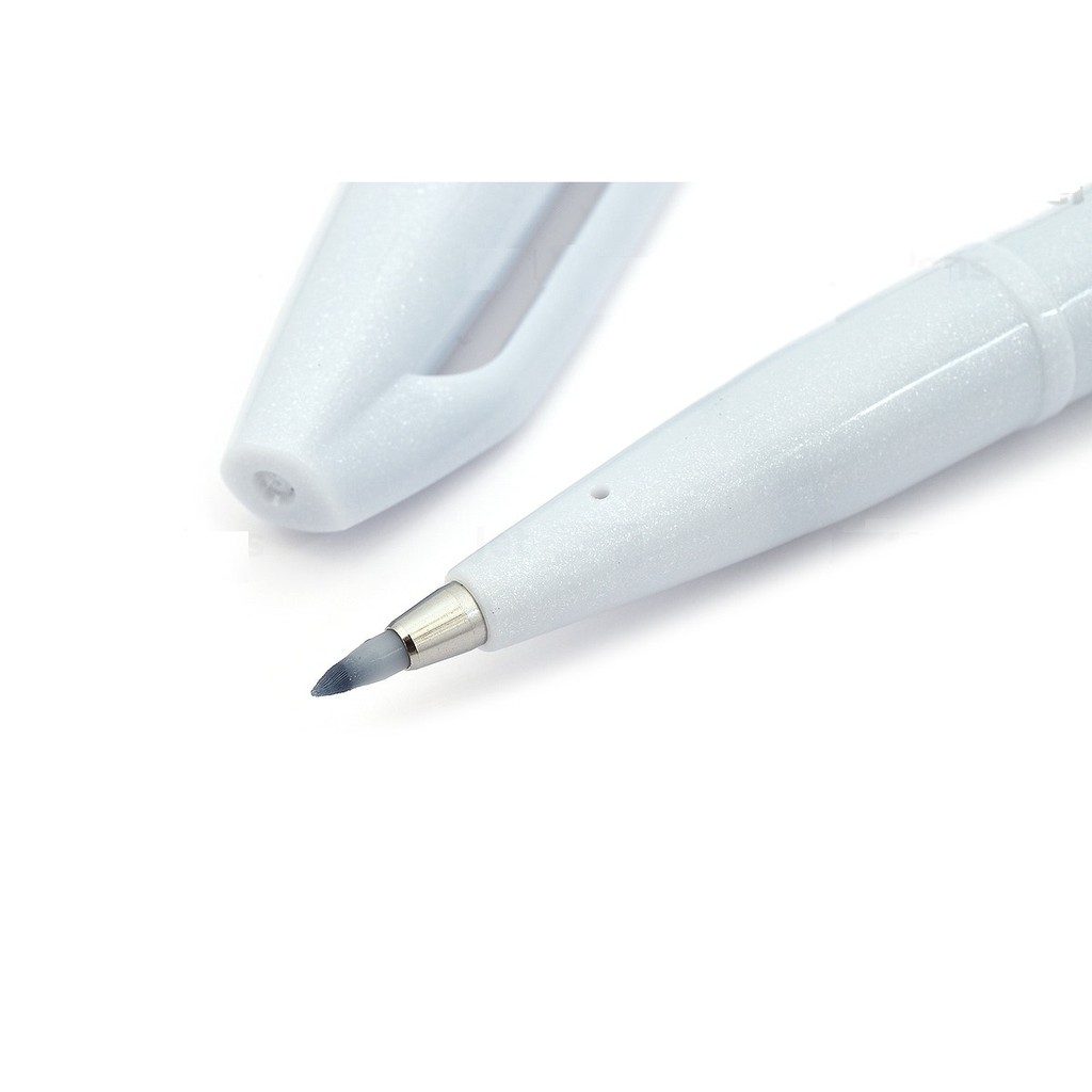 Bút brush viết calligraphy Pentel Sign Pen - Màu xám nhạt