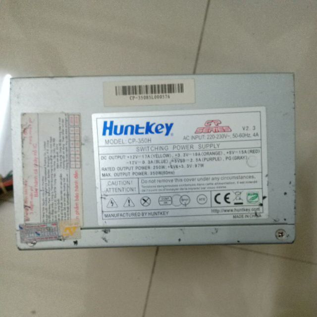 Nguồn Huntkey 350w Công Suất Thực - Tháo Máy Nâng Cấp