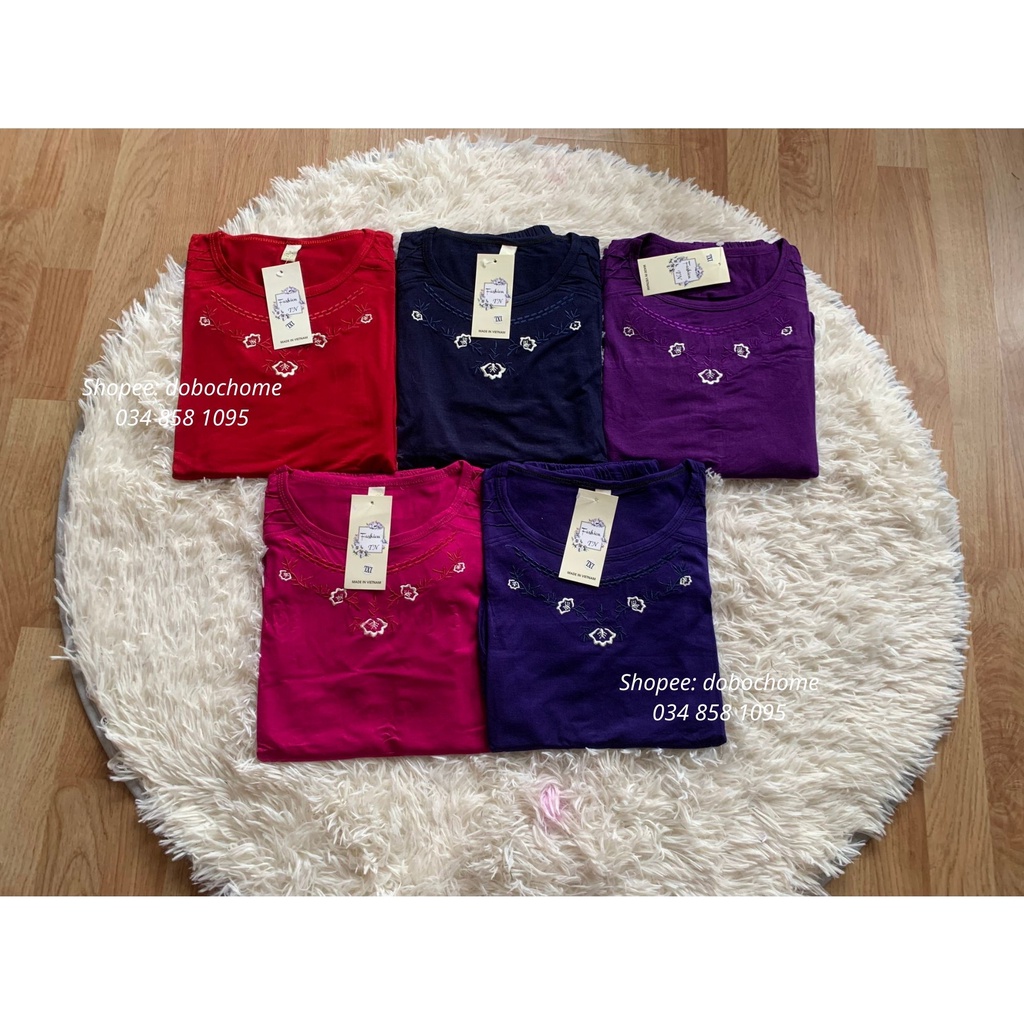 Bộ Nữ Trung Niên Cotton Đồ Bộ Trung Niên Bộ Đồ Trung Niên Cho Bà Cho Mẹ Đồ Bộ Trung Niên Mặc Nhà