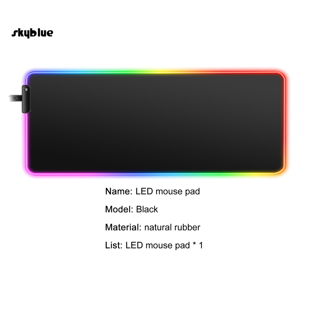 Tấm lót chuột và bàn phím RGB có đèn LED trọng lượng nhẹ có thể giặt được