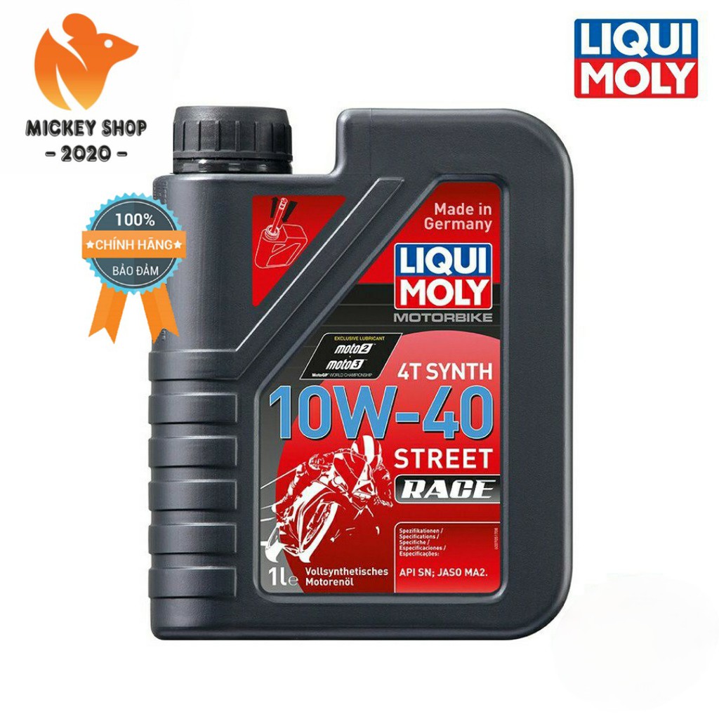 [HOT] Nhớt Xe Số Liqui Moly Motorbike 4T Synh 10W-40 Race  API-SN  – CHÍNH HÃNG