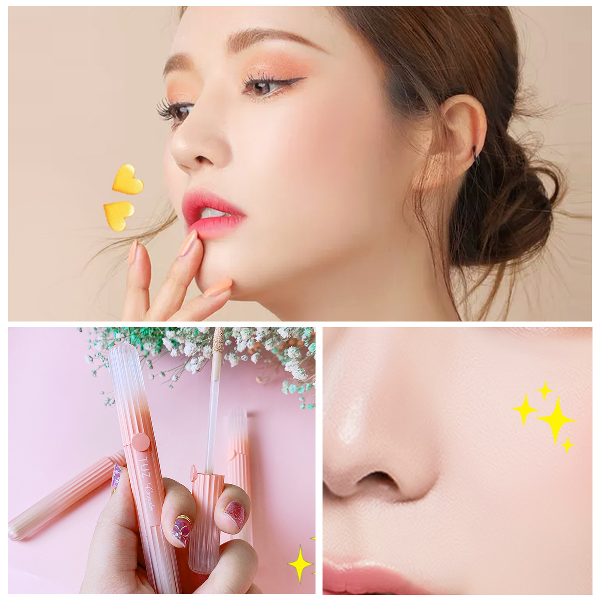 [Hàng mới về] Kem che khuyết điểm chống thấm nước lâu trôi thiết kế nhỏ gọn làm đẹp cho nữ | BigBuy360 - bigbuy360.vn