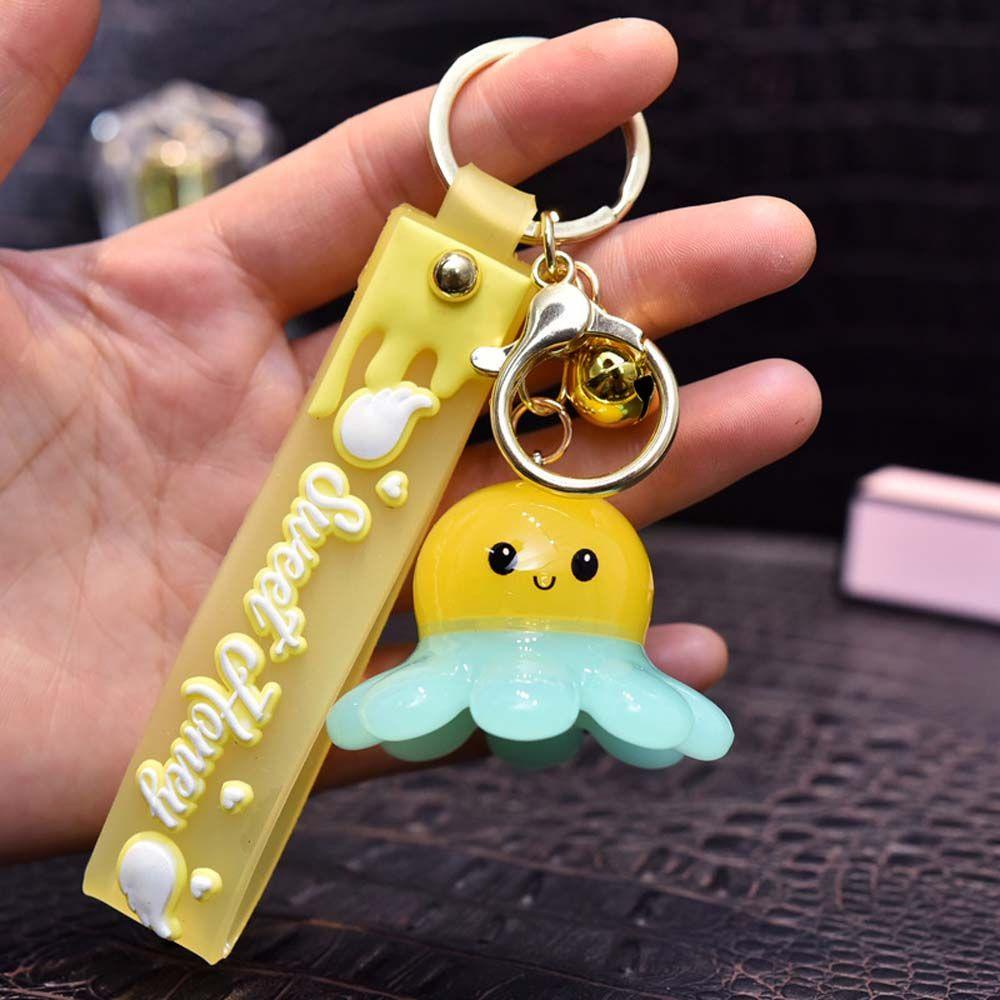 Móc Khóa Hình Bạch Tuộc Hoạt Hình Bằng Acrylic