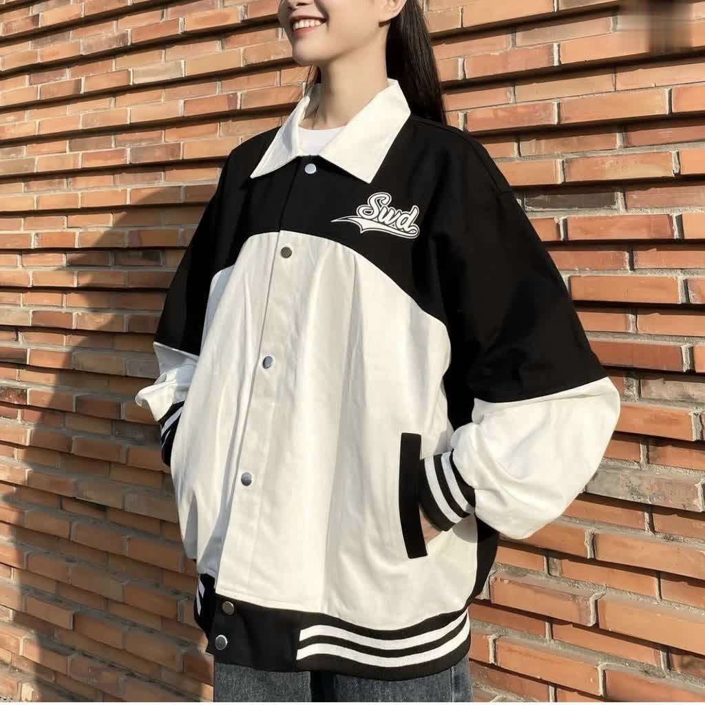 Áo khoác dù unisex SWD cổ bẻ chuẩn form kiểu dáng bomber