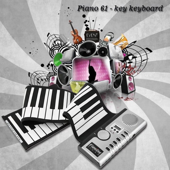 Piano cuộn 61 phím âm chuẩn dành cho nhưng người mới chơi 