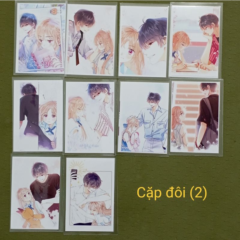 Hộp ảnh Postcard ngẫu nhiên Vụng trộm không thể giấu  siêu đẹp không phai màu cứng cáp. Ảnh thật