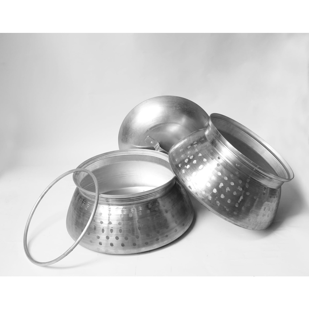 Nồi tráng bánh cuốn, bánh ướt bằng nhôm- đủ phụ kiện kèm theo